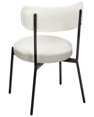 Set of 2 Dining Chairs ALLISON Boucle White_929039