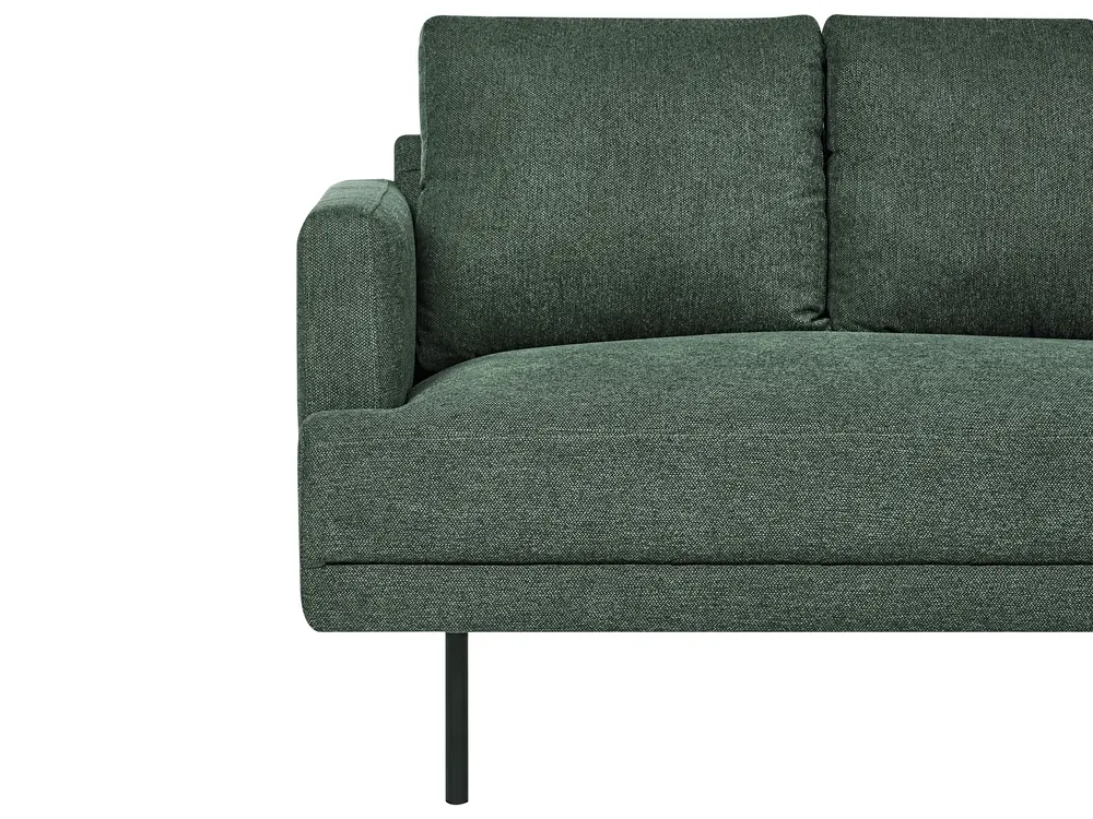 Ecksofa 4-Sitzer BREDA Stoff Dunkelgrün linksseitig_1069529