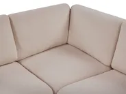 Modul Ecksofa 5-Sitzer KIVVIK mit Ottomane Bouclé Beige linksseitig_1045830