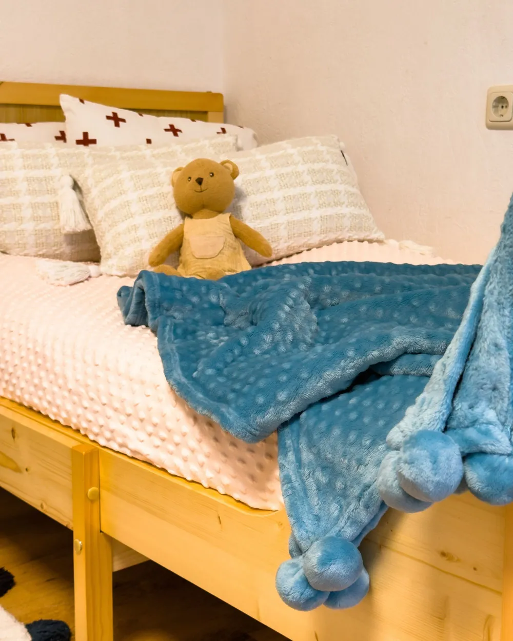 Kuscheldecke SAMUR 200 x 220 cm Hellblau_979633