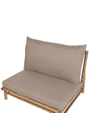 Set mit 2 Stühlen und Sitzkissen TODI Bambus Taupe_872776