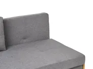 Sofa Bed 2 Seater EDLAND Fabric Dark Grey_1059528