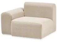 Garden Sofa with Ottoman 7 Seater BATTIFOLLO Modular Beige_933842