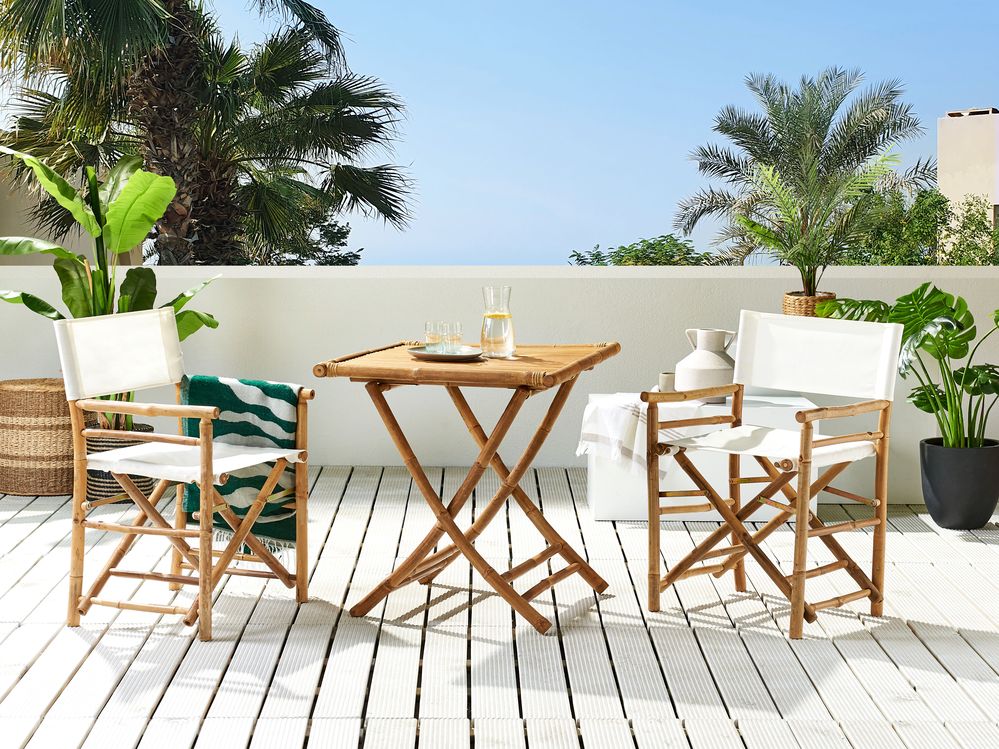 Bistro set Sklopivi MOLISE Bambusovo drvo Smeđi