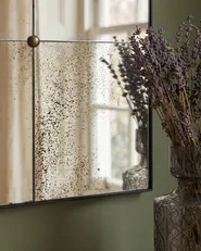 Wandspiegel RIMONT 80 cm 80 cm Glas Schwarz_1099623