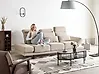 Sofa 3-Sitzer IKAST Stoff Hellbeige