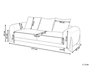Sofa 3 Seater VINLIDEN Boucle White_1048375