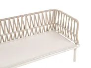 Garten Ecksofa mit Tisch 3-Sitzer ORTE Metall Beige rechtsseitig_1125246