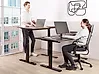 Schreibtisch elektrisch höhenverstellbar DESTINES 180 cm x 80 cm Schwarz