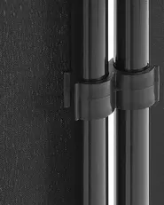 Raumteiler 5-teilig NARNI 270 cm 170 cm Schwarz_802664