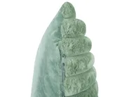 Dekokissen 2er Set RAKYA 45 x 45 cm Webpelz Grün Streifenmuster_917540