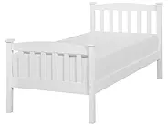 Bed Pine Wood GIVERNY 90 x 200 cm (EU Single) White_751174