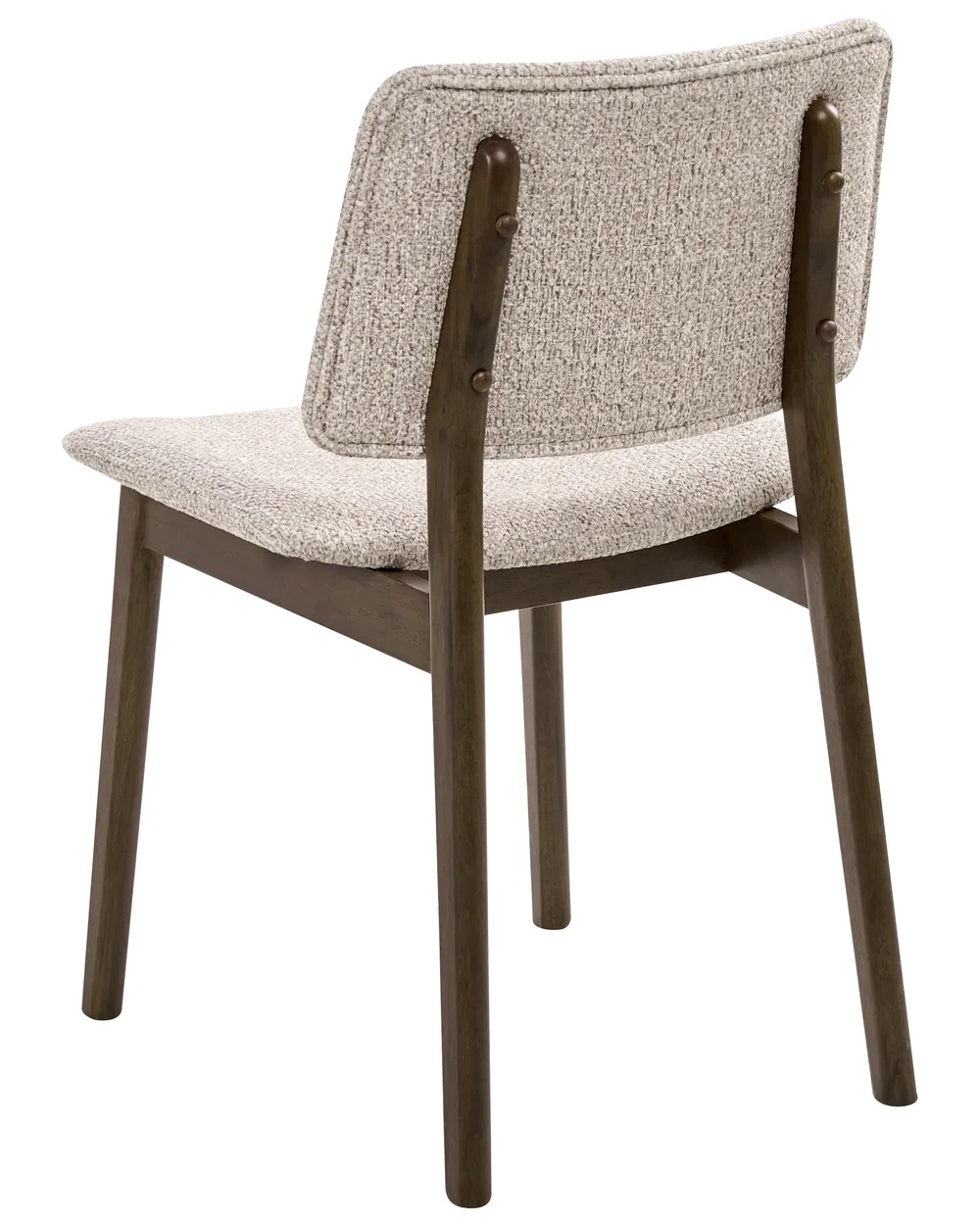 Set of 2 Dining Chairs BLANE Boucle Dark Brown/ Taupe_1031611