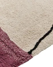 Rug AFSAR Light Beige 140 x 200 cm Cotton_839984
