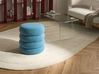 Pouf SUMPTER Bouclé Blau