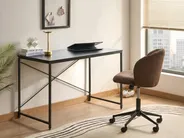 Schreibtisch ANDASTE 120 cm 60 cm Schwarz_1044250