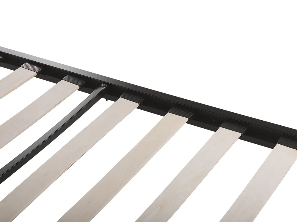 Bed Metal LYNX 160 x 200 cm (EU King Size) Black_806526