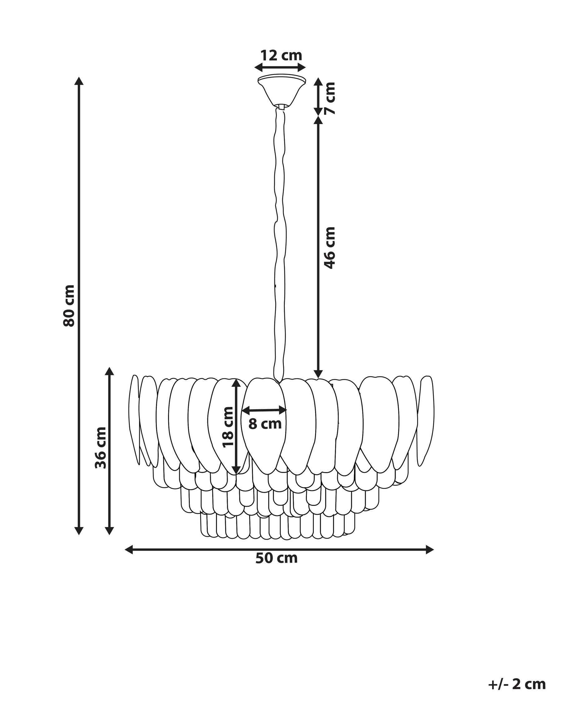 Kronleuchter CANAGUA Glas Messing_1006238