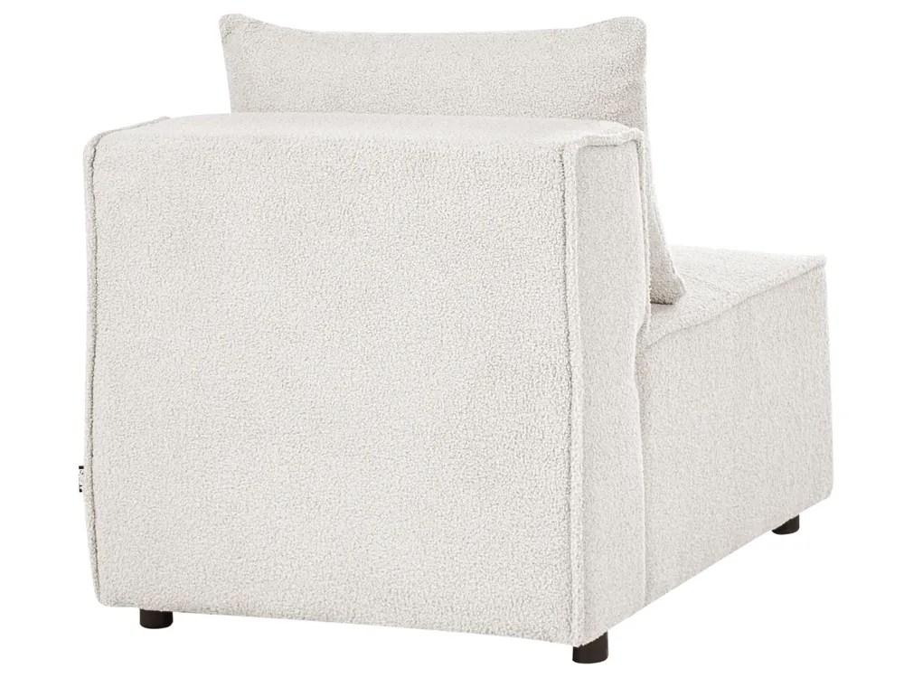 Modul Ecksofa 4-Sitzer AXEBO Bouclé Cremeweiß linksseitig_1075603
