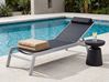 Sonnenliege CATANIA mit Relaxfunktion Metall Schwarz