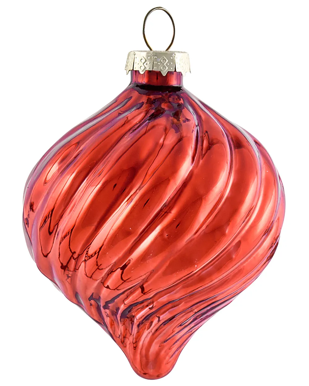 Weihnachtskugel 50er Set SPARKLE Glas Rot / Gold_1027945