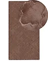 Kunstfellteppich GHARO Braun 80 x 150 cm