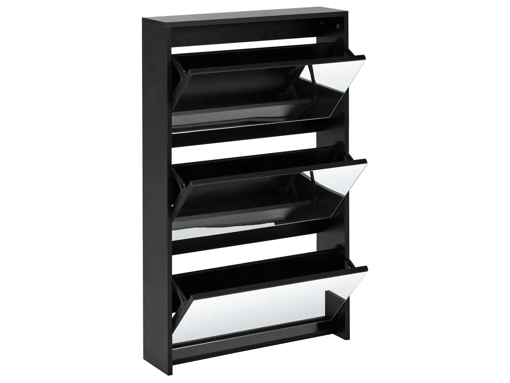 Schuhschrank MIDFIELD mit Stauraum Schwarz_947017