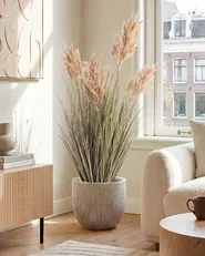 Kunstpflanze MISCANTHUS GRASS 120 cm Braun_1090815