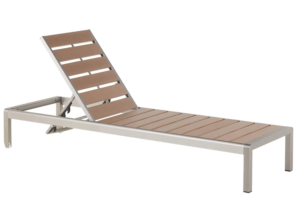 Sonnenliege NARDO mit Relaxfunktion Metall Braun
