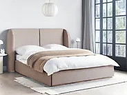 Bett mit Stauraum MONESTIER Stoff Taupe 160 x 200 cm_1184069