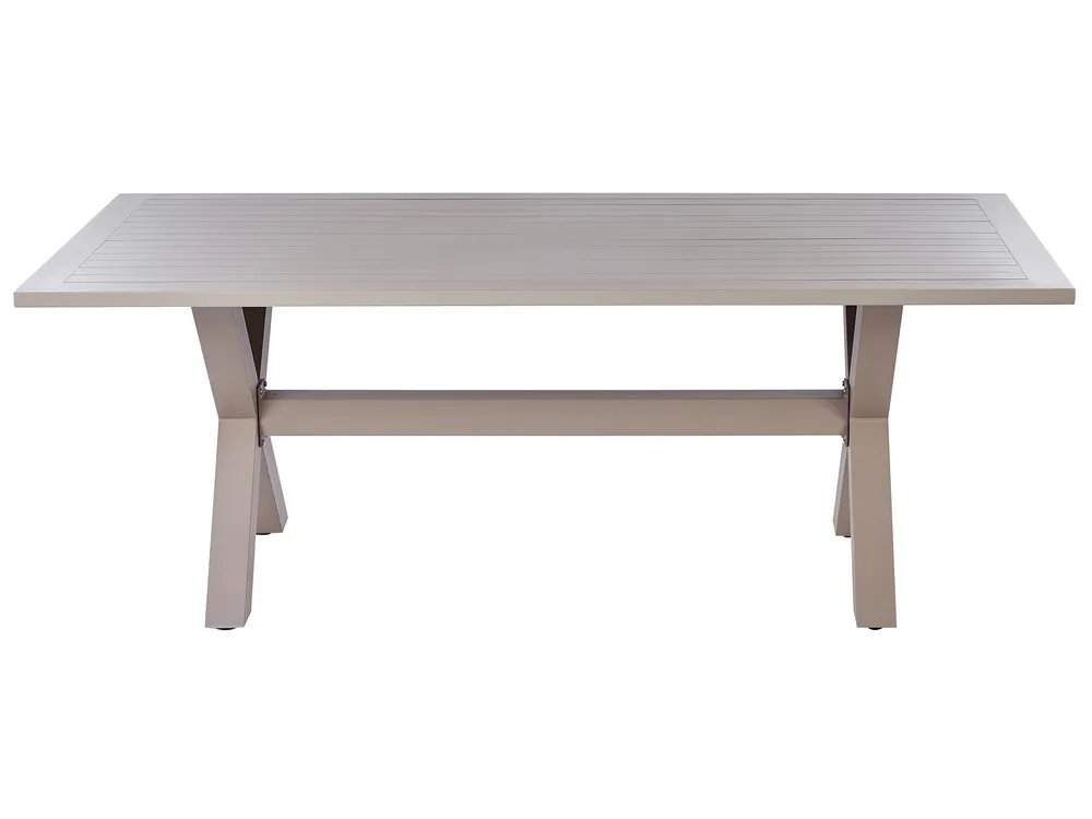 Gartenmöbel Set 6-Sitzer CASCAIS inkl. Kissen Polyrattan Beige_917770
