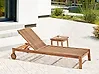 Sonnenliege BELLANO mit Relaxfunktion Akazienholz Braun