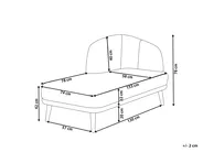 Rechtsseitige Chaiselongue TANLAY Stoff Hellbraun_948439