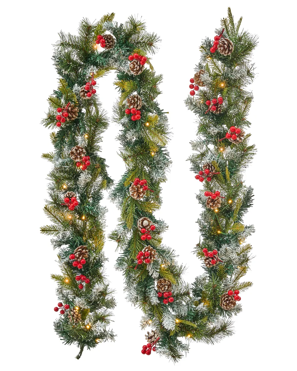 Weihnachtsgirlande LED PAIMIO 270 cm Grün