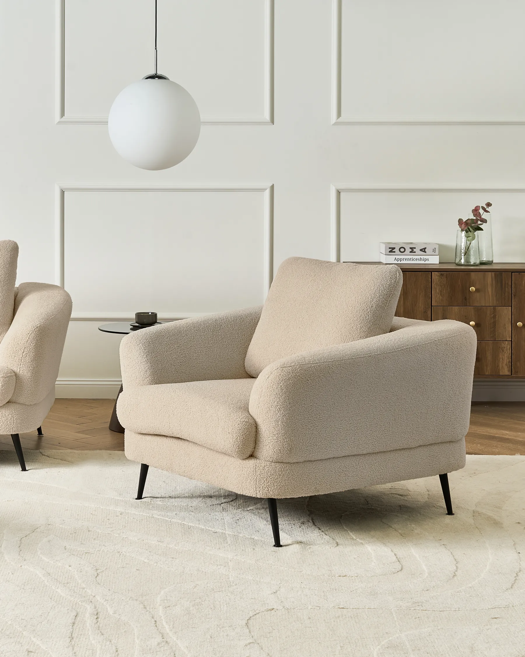 Sessel KJAER Bouclé Hellbeige_1006733