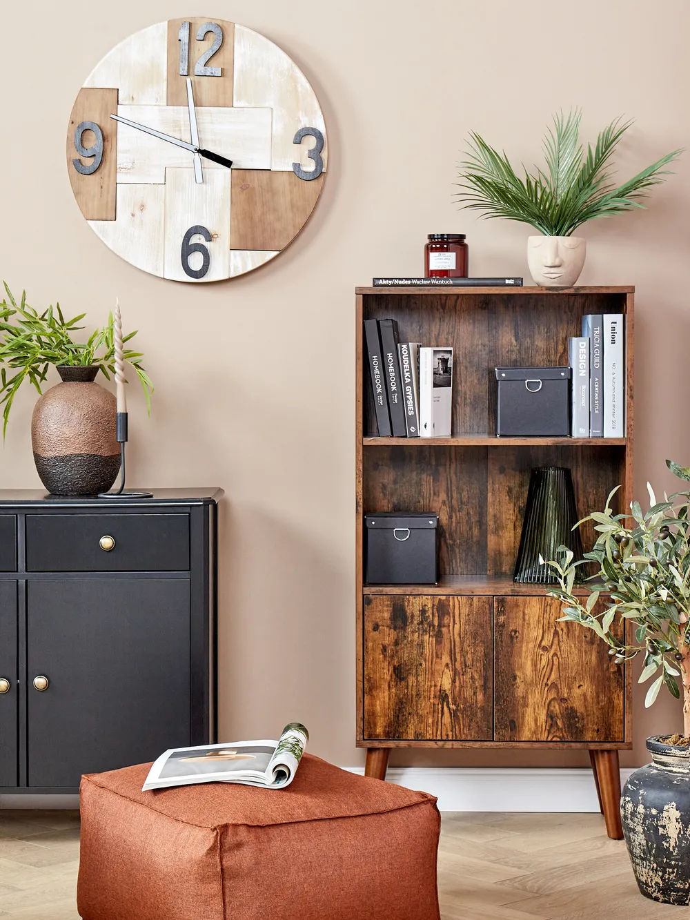 Sideboard mit 3 Türen OLATE Schwarz_879258