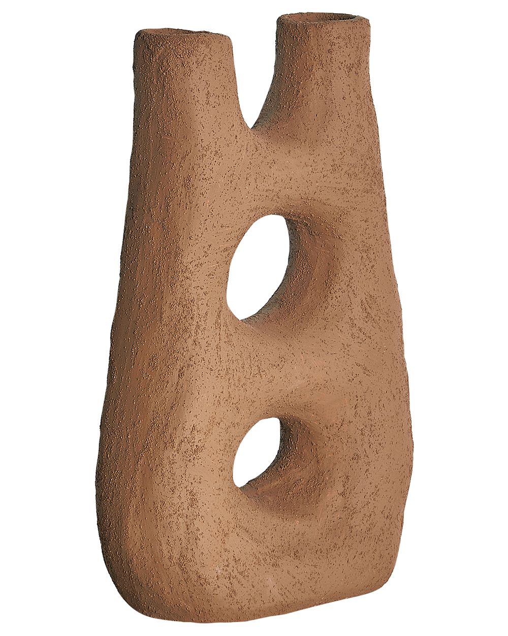 Blumenvase UARU 27 cm Steinzeug Braun