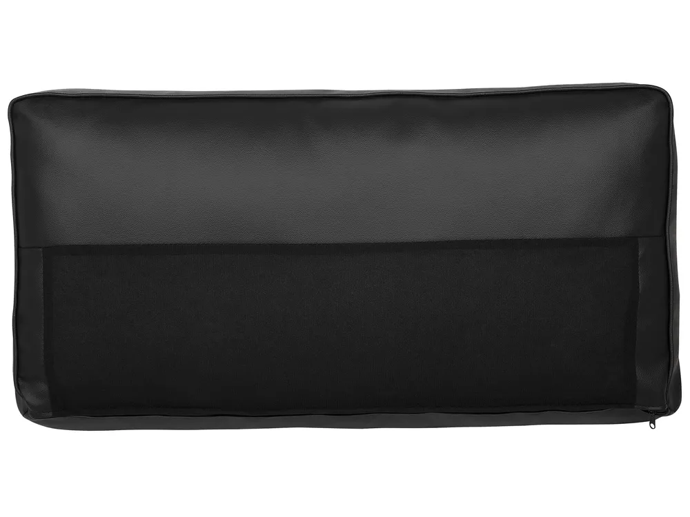 Sofa Set 4-Sitzer SAVALEN Echtleder Schwarz_725568