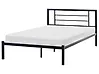 Bett mit Lattenrost Metall CUSSET 120 x 200 cm Schwarz