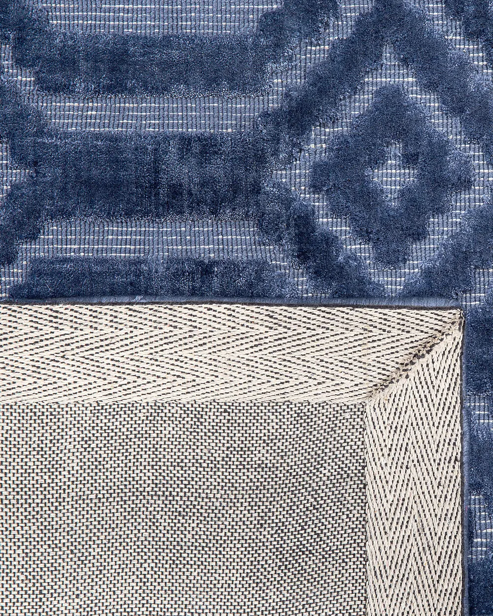 Teppich ADATEPE Marineblau 140 x 200 cm Viskose_750645