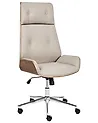 Bürostuhl PLIORA Kunstleder Taupe