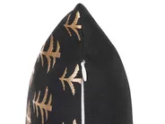Dekokissen 2er Set LEROY 45 x 45 cm Baumwolle Schwarz Weihnachtsmotiv_814152