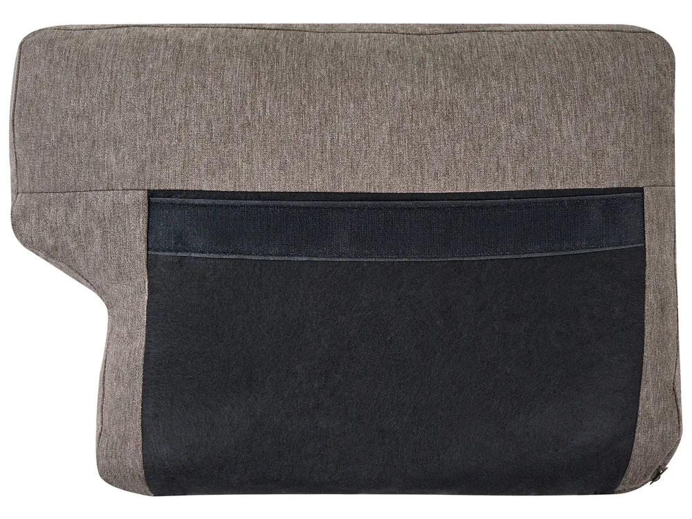 Sofa 2-Sitzer LOUSTO Stoff Braun_1044013
