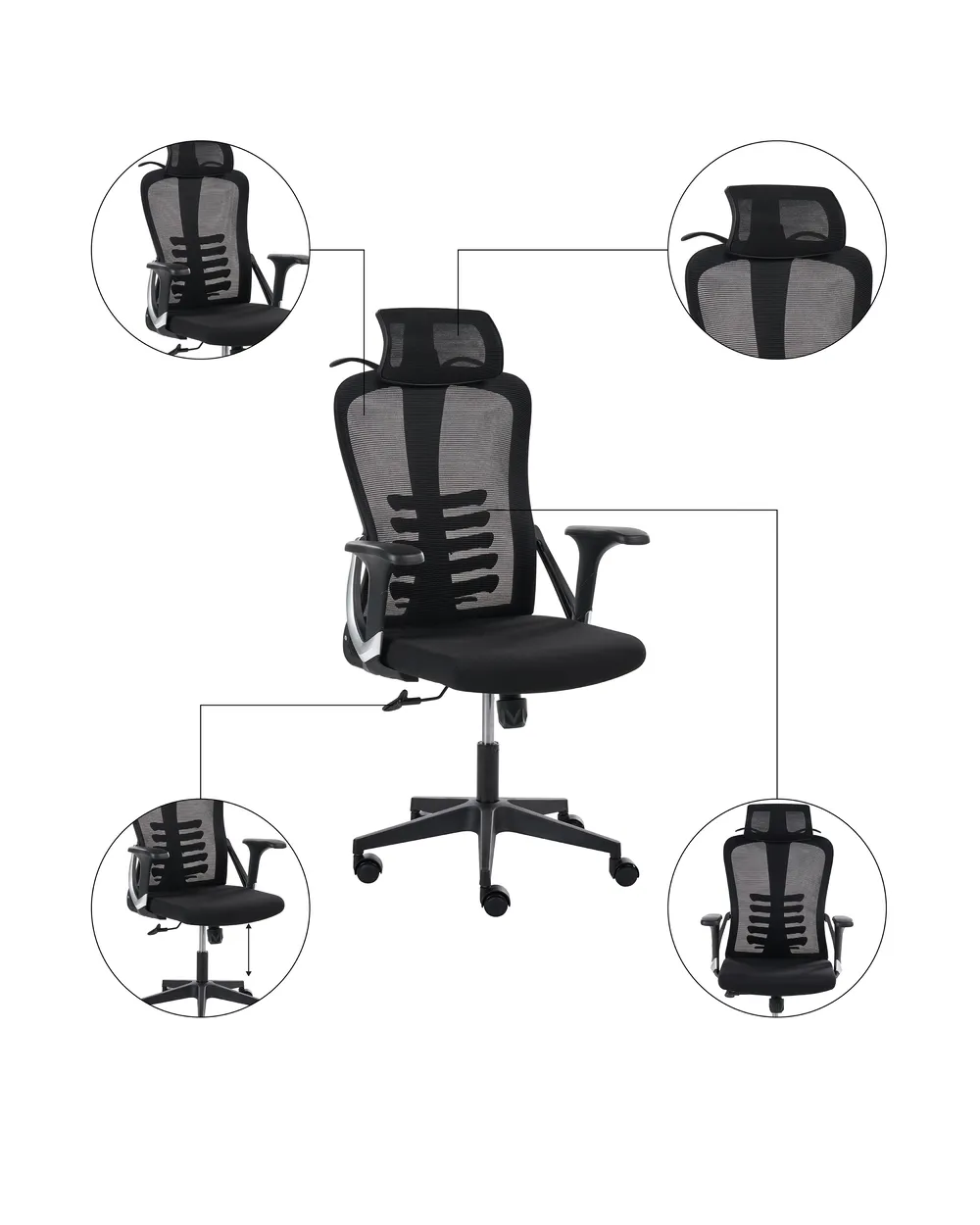 Pisarniški stol ERGONOX Črna_1071050