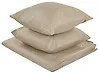 Tagesdecke mit Kissen SHUSH 160 x 220 cm Taupe