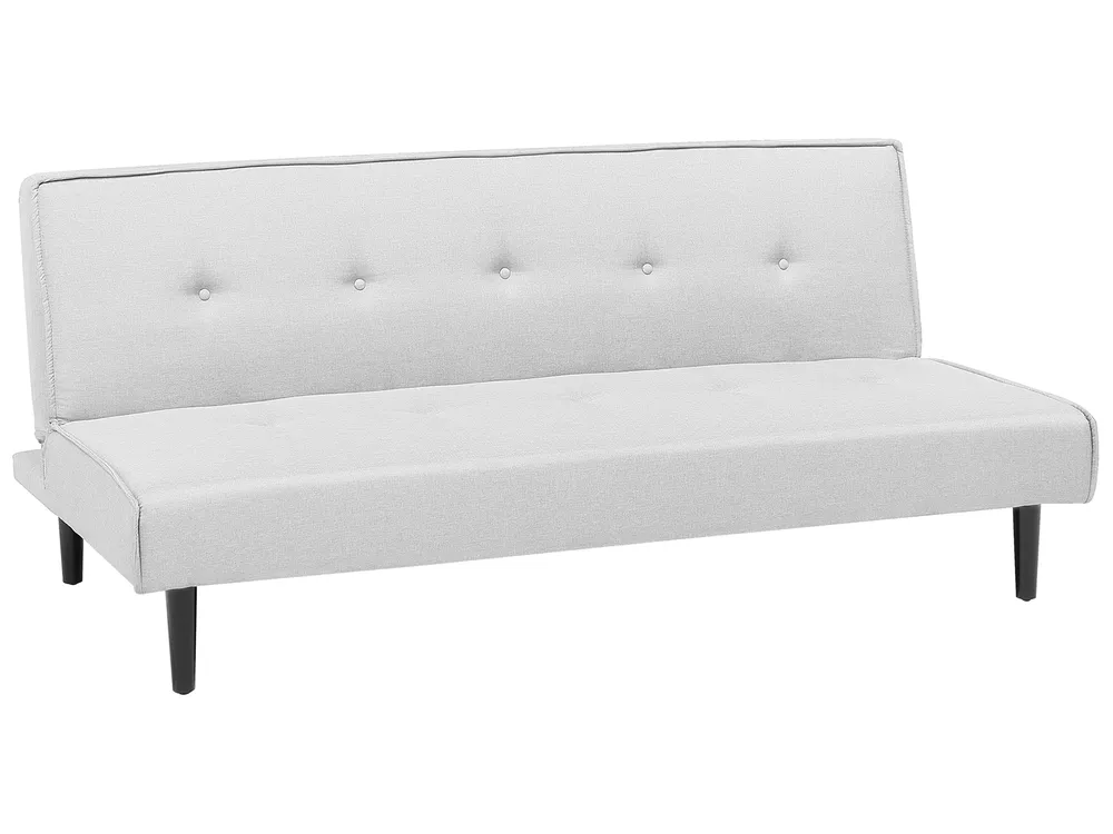 Sofa Bed 3 Seater VISBY Fabric Light Grey_695054