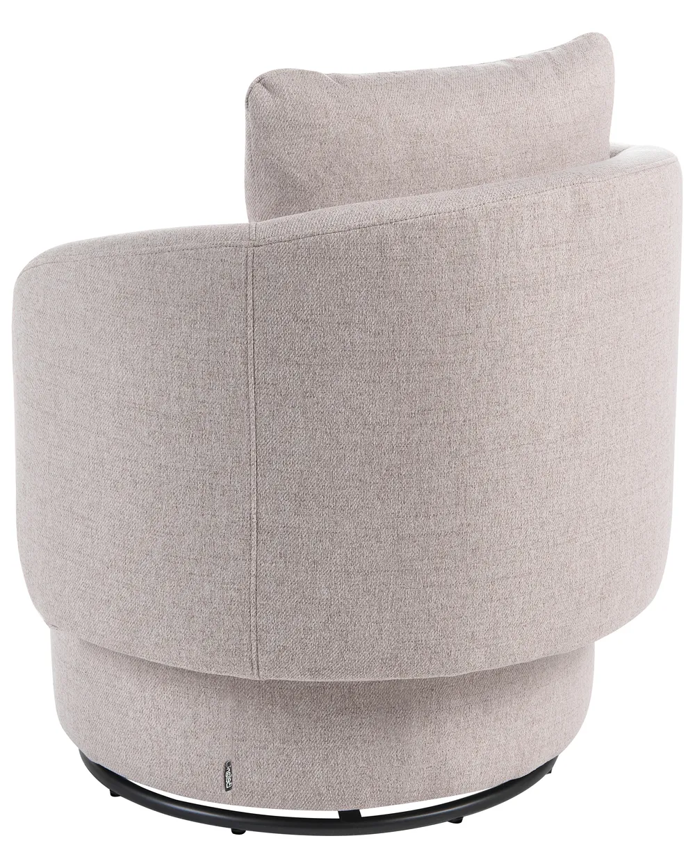 Swivel Armchair HORSENS with Storage Fabric Beige_1063301