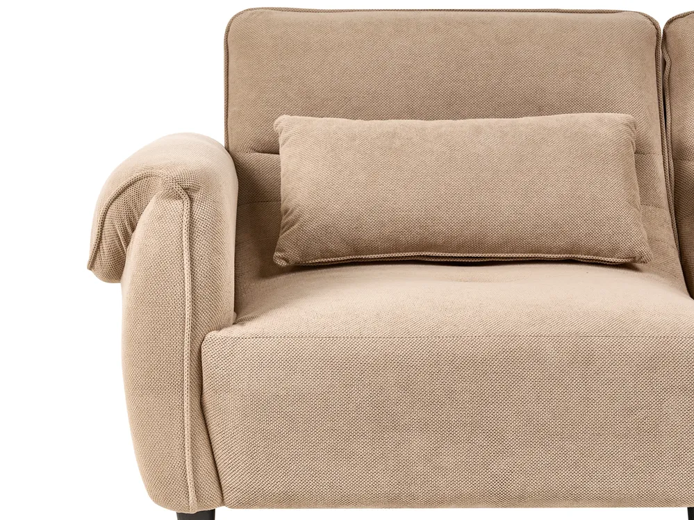 Sofa 3-Sitzer WETLAN Stoff Hellbraun_1011967