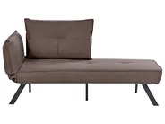 Linksseitige Chaiselongue ROCAMADOUR Stoff Braun_1029266