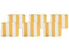 Set of 6 Garden Chair Cushions TOLVE 39 x 31 cm Yellow
